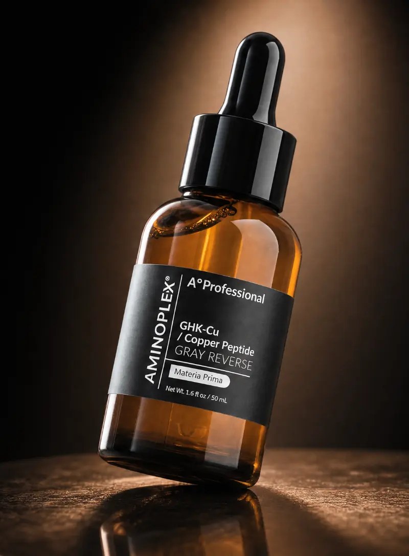 Frasco gotero GHK-Cu Copper Peptide Gray Reverse, 50 mL